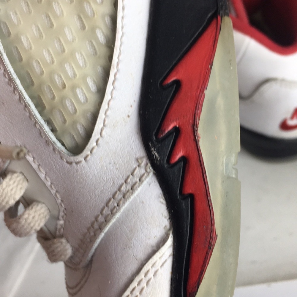 Jordan 5 Retro Fire Red Silver Tongue Men’s 2019 Style - Picture 14 of 15